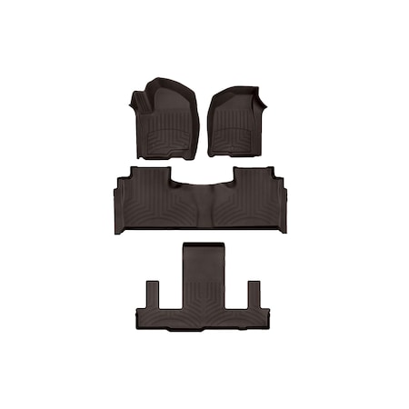 Weathertech Cocoa, Front and Rear and Rear FloorLiner HP 471632-1-2-3IM