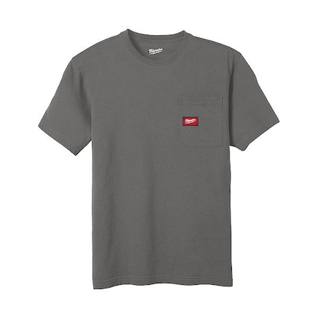 Milwaukee Tool Work Shirt, L, Gray, Men's 605G-L