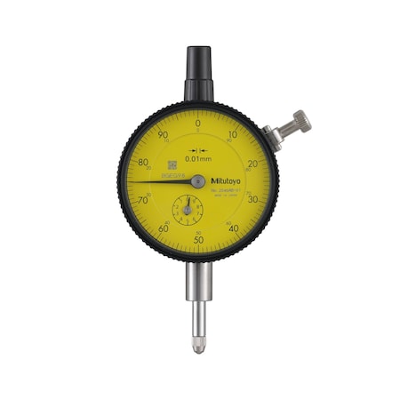 Mitutoyo Dial Indicator, Fb, 0.01-10mm 2046AB-01