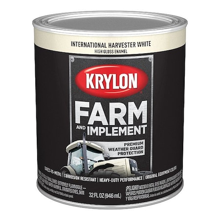 Krylon Acrylic Coating, High Gloss, International Harvester White K02034008