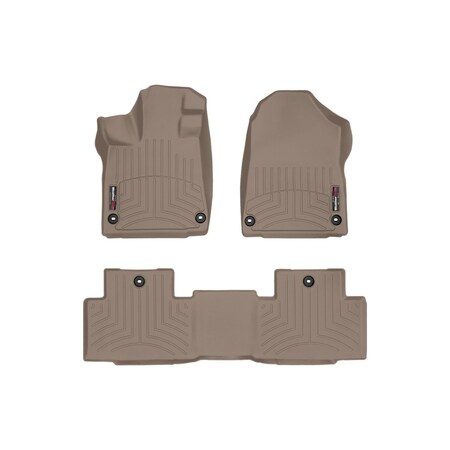 Weathertech Tan, Front and Rear Floorliners 451669-1-2