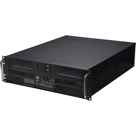 Athena Power Athena Power  5.25 in. 550-800W Server Case Athena Power 2U Micro Redundant Rackmount, Black RM-3U8G525