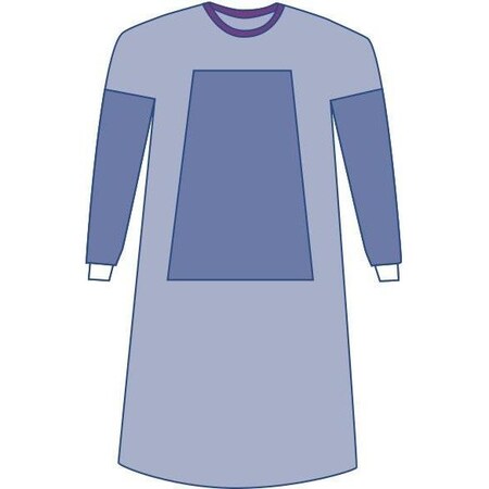 Medline Sterile Eclipse Fabric-Reinforced Surgical Gown with Set-in Sleeves, AAMI Level 3, Size L DYNJP2101H