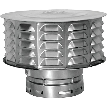 Ameri-Vent Snap Lock Vent Cap, 4 in Connection 4ECW