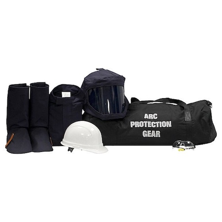 Chicago Protective Apparel Arc Flash Coat and Legging Kit, Navy, 5XL AG32-CL-5XL-NG