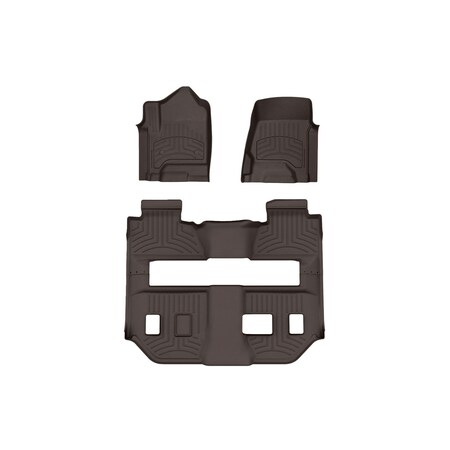 Weathertech Cocoa, Front and Rear FloorLiner HP 47607-1-8IM
