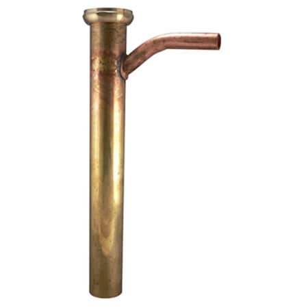 Gourmetgalley 12 x 0.312 in. Brass Long Neck Branch Tail Piece GO573075