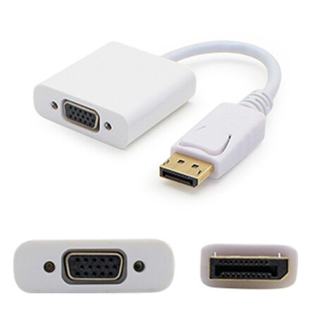 Sonicboom Add-onputer Peripherals, L 8 in. Displayport Male To Vga Female Black Adapter Cable SO131899