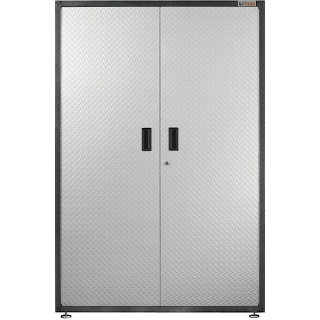 Gladiator Gear Box, 250 lb, 3Shelf, Steel, Silver Tread GAJG48KDYG