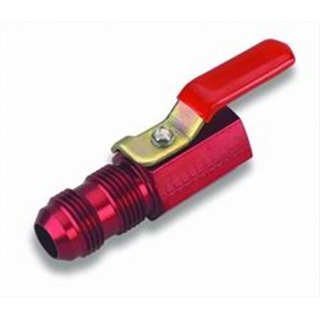 Earls 230503 8 Red Anodized Aluminum Shut Off Valve E14-230503