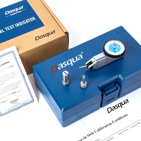 Dasqua 0-0.03in White Large Face 0-15-0 Dial Test Indicator 5610-0162