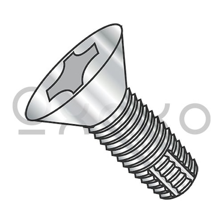 Oxoxo 6-32X3/8 Phillips Flat Thread Cutting Screw Type F Fully Threaded 410 Stainless Steel, 2000PK 112316