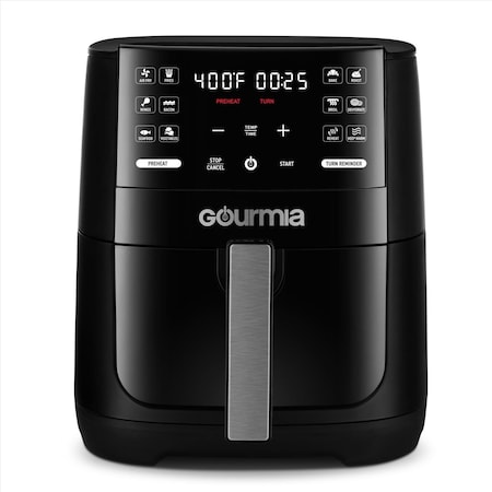 Gourmia Black 6 qt Programmable Digital Air Fryer GAF612
