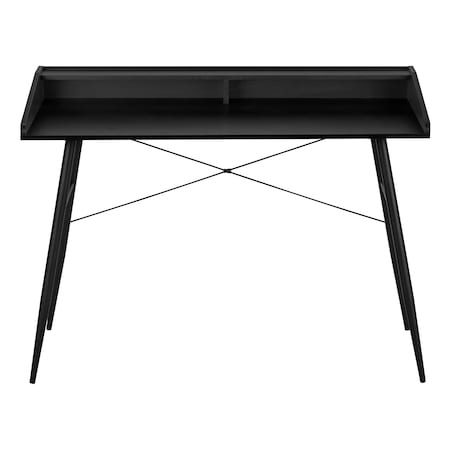 Homeroots 47" Black Wood and Metal Parsons Computer Desk 489840
