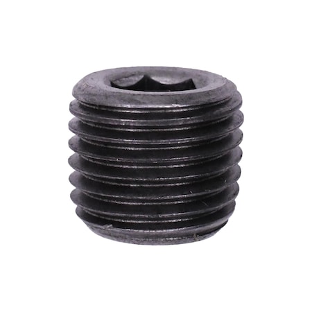 Auveco 1/4in-18 Hex Socket Head Pipe Plug, 25PK 9283