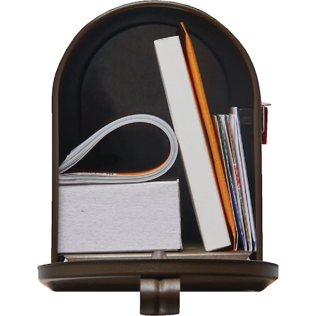 Gibraltar Elite T1 Bronze Steel Rural Post Mount Mailbox E1100BZAM