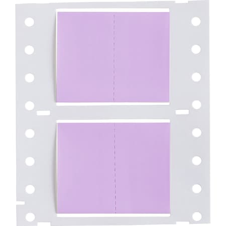 Brady PermaSleeve HX Heat Shrink Double Sided Wire Marking Sleeves, 1 in. x 1 in. W, Violet, Roll of 5000 2HX-1000-2-VT-J-2