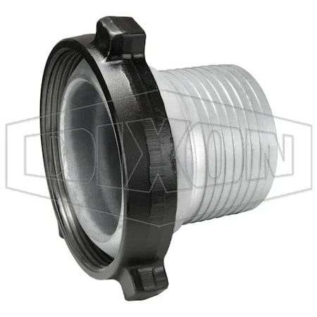 Dixon FIG 100 1 pc Male Frac Fitting with Nut and O-Ring, 8 in Nominal, Iron/Steel/Forged Steel Nut, Domes HUM100800CS