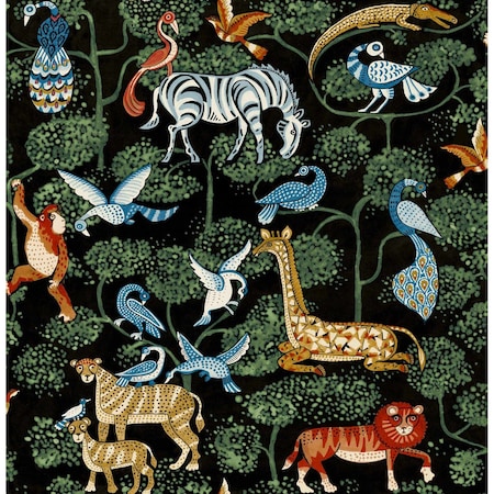 A-Street Prints Rigby Multicolor Jungle Animals Wallpaper 4135-27284