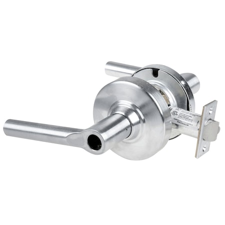 Schlage Grade 2 Entrance Cylindrical Lock with Field Selectable Vandlgard, Broadway Lever, Conventional Les ALX53L BRW 626