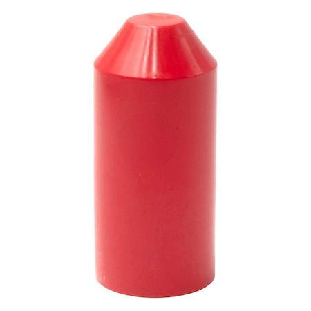 Electriduct Heat Shrink End Caps, 3:1 I.D. Shrink Ratio, 0.55 in I.D. Before Shrinking, Red, 1.77 in HSEC-050-UV-RD-25PK