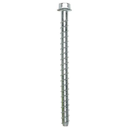 Simpson Strong-Tie Titen HD Heavy-Duty Screw Anchor, 3/8 in Dia, 6 in L, Carbon Steel, Zinc THD37600HF1