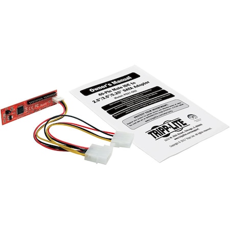 Tripp Lite Male IDE to 2.5in, 3.5in, 5.25in SATA Adapter SSD, HDD 40-Pin P937-000