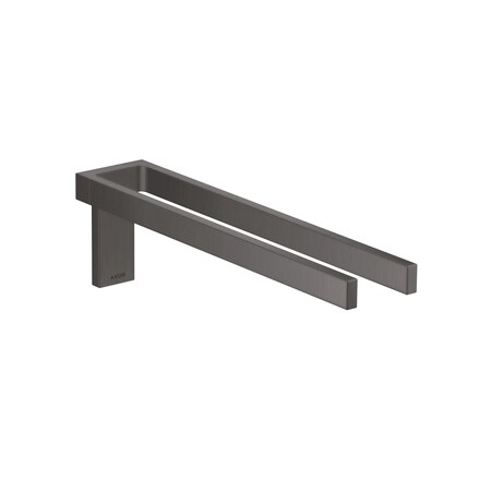 Axor Universal Rectangular Towel Holder Twin-Handle in Brushed Black Chrome 42622340