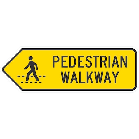 Lyle Pedestrian Walkway (with Symbol), 27x9, Engineer Grade, Yellow G-14548-EG_27x9