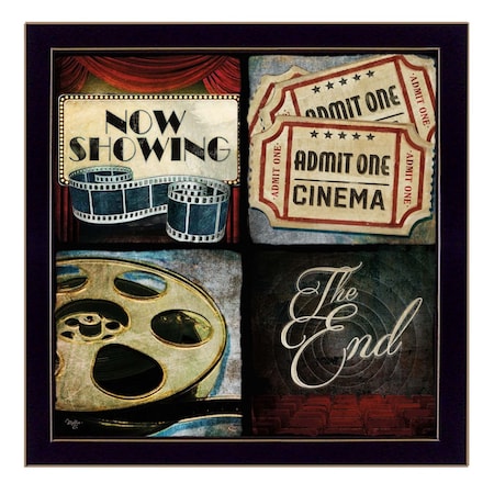 Homeroots At The Movies 1 Black Framed Print Wall Art 405441