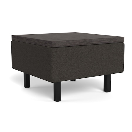 Safco Modular Seating Table, 16 in H, Dark Gray MITBL1DT16ASNT