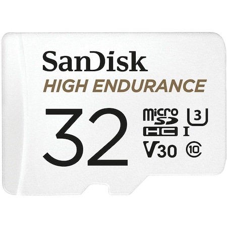 Sandisk High Endurance 32 GB microSD - 100 MB/s Read - 40 MB/s Write - 2 Year Warranty SDSQQNR032GAN6IA