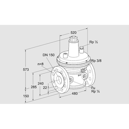Honeywell Kromschroder GOV, GAS, VGBF 150F10 3Z NOTE THIS IS GENE KS86053211