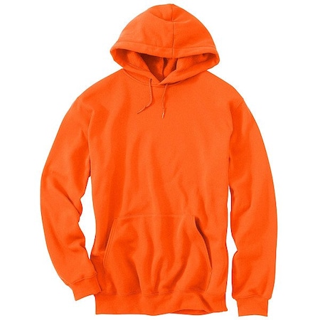 Carhartt Hooded Sweatshirt, Orange, Men's, Size 2XL K121-BOG2XLTLL