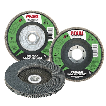 Pearl Fatmax Zirconia Maxidisc Flap Discs4-1/2 x 5/8-11 Z40 T-27 MAX4540ZJ7H