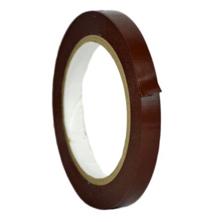 Wod Tape PVC, Dark Brown, 1/2 inch (12mm) W., 5 mil Thickness, 96 PK WOD VTC605-00500-96-60-DBR