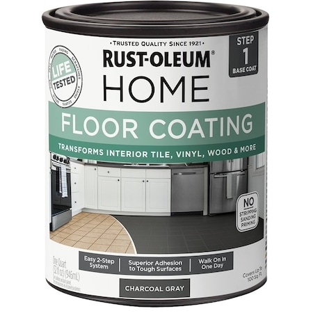 Rust-Oleum Home Premix Base Coating, Charcoal Gray, 1 qt 365928