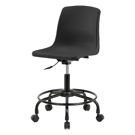 Blue Ridge Ergonomics Black Polypropylene Shell Chair SDHCH-RT-NBC-BLK