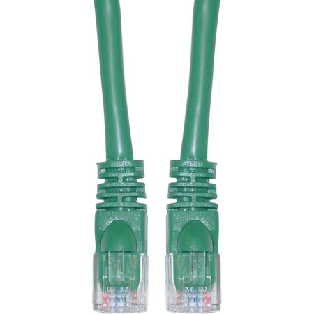 Cable Wholesale Cat5e Green Copper Ethernet Patch Cable, Snagless/Molded Boot, POE Compliant, 7 foot 10X6-05107