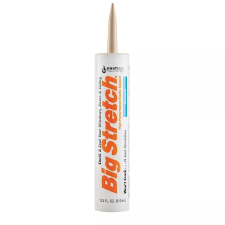 Sashco Big Stretch 10.5 Oz. Acrylic Elastomeric Caulk Almond 10002
