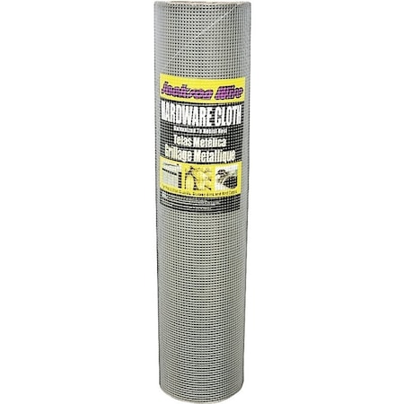 Jackson Wire 11 05 38 13 Hardware Cloth, 100 ft L, 36 in W, 23 Gauge, 1/4 x 1/4 in Mesh, Galvanized 11053813
