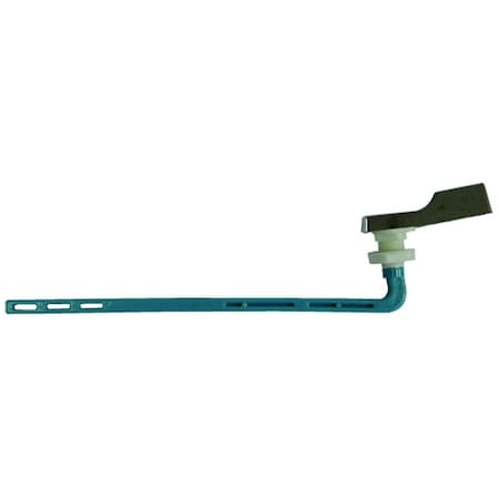 Prosource Exclusively Orgill Toilet Flush Lever, Front Mounting, 9 in L Flush Arm, Plastic, Chrome PMB-207