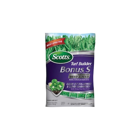 Scotts Turf Builder Bonus S Southern Weed and Feed Fertilizer, 17.34 lb Bag, 29-0-10 N-P-K Ratio Blue/Pink 21030A