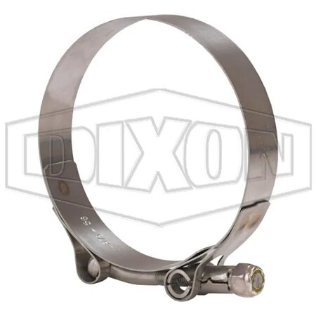 Dixon T-Bolt Clamp, 3.38 to 3.69 in Nominal, 0.025 in Thick, 300 SS, Domestic STBC362