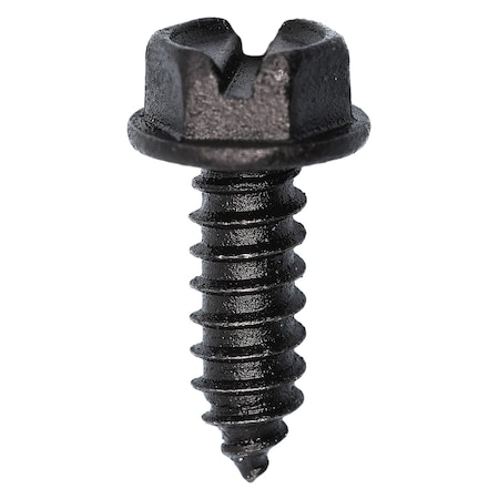 Auveco Slotted Hex Washer Head License Plate Screw #14 x 3/4in, 50PK 18354