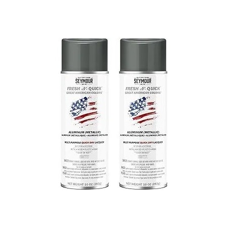 Seymour Midwest Fresh-N-Quick Multi-Purpose Spray Paint, Aluminum net 10 oz., 2PK 111-2