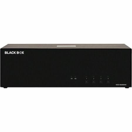 Black Box BLACK BOX KVM Switch, NIAP 4.0 Certified - 4-Port, Quad-Monitor, DVI, HDMI, DisplayPort, CAC KVS4-4004DHVX