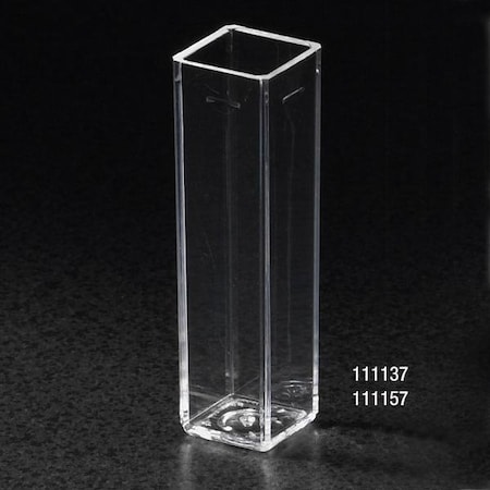 Globe Scientific Spectrophotometer Cuvette, 45 mm H, PK500 111137
