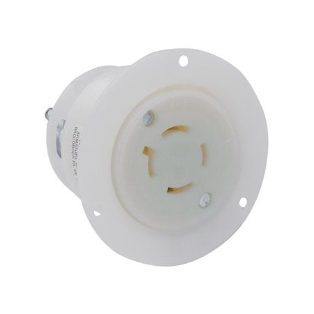 Leviton Industrial Grade Flanged Outlet 20 Amp, 125/250 Volt 2416