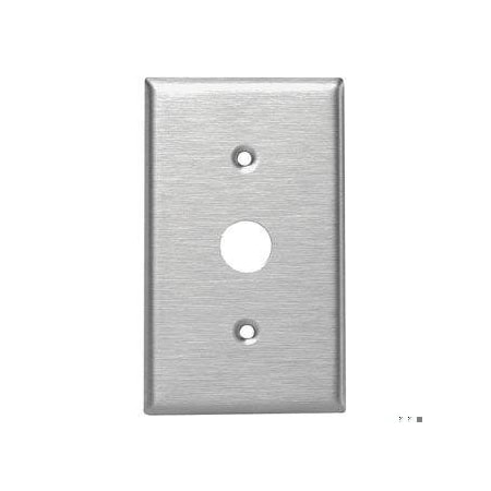 Leviton Switch Wall Plate, Number of Gangs: 1 Stainless Steel, Silver 84071-40